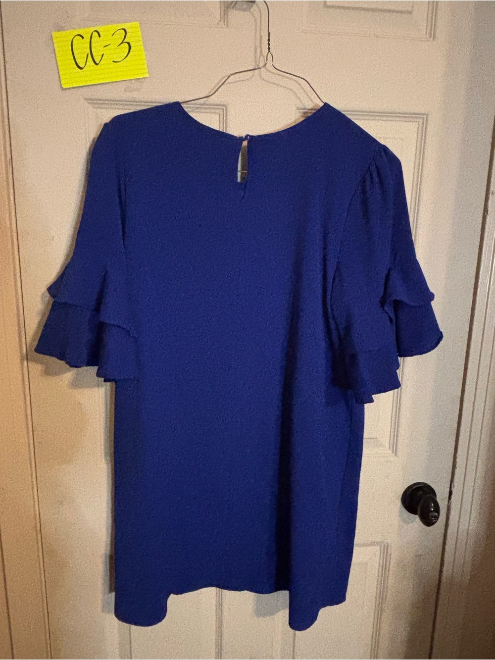 She + Sky Cobalt Blue Short Sleeve Shift Dress - Picture 5 of 5